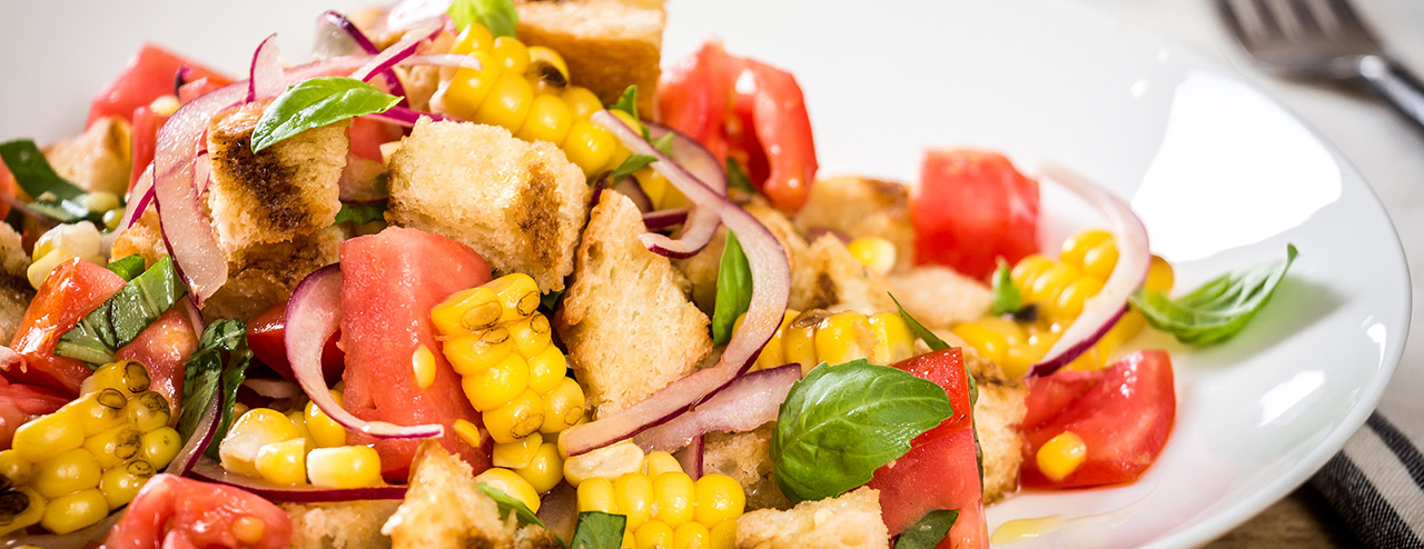 Grilled Corn Panzanella